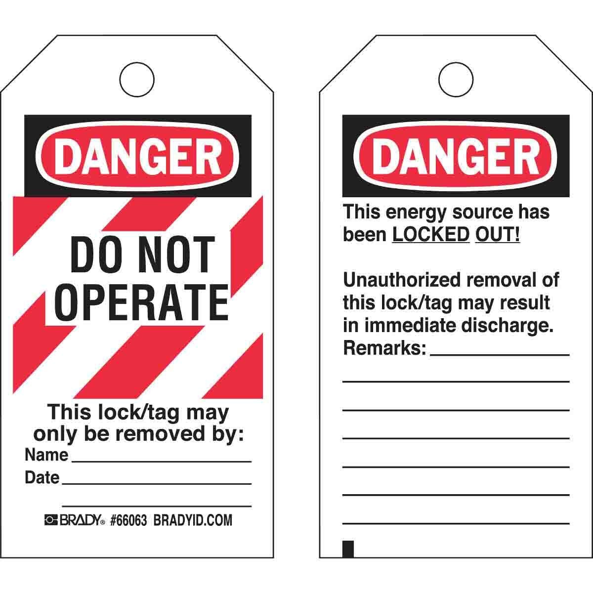 LOCKOUT TAGS
