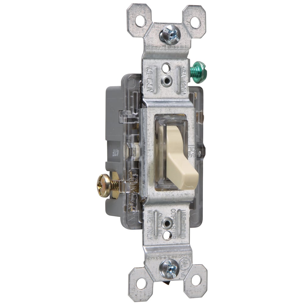 660ISLG 15 Amp, 120V Trademaster Single-Pole/Illuminated Toggle Switch, Ivory