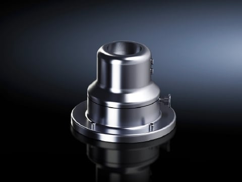 Wall/base mounting bracket, swivel, CP 40, stainless steel, Front, hole  9 mm, produkt group: Used with static loads ranging from 400 to 1800 N. Endless possibilities for combination, with a broad diversity of functions. Reliable cable protection in all applications. Perfect planning tool for fast, safe design of the support arm system to suit your application.