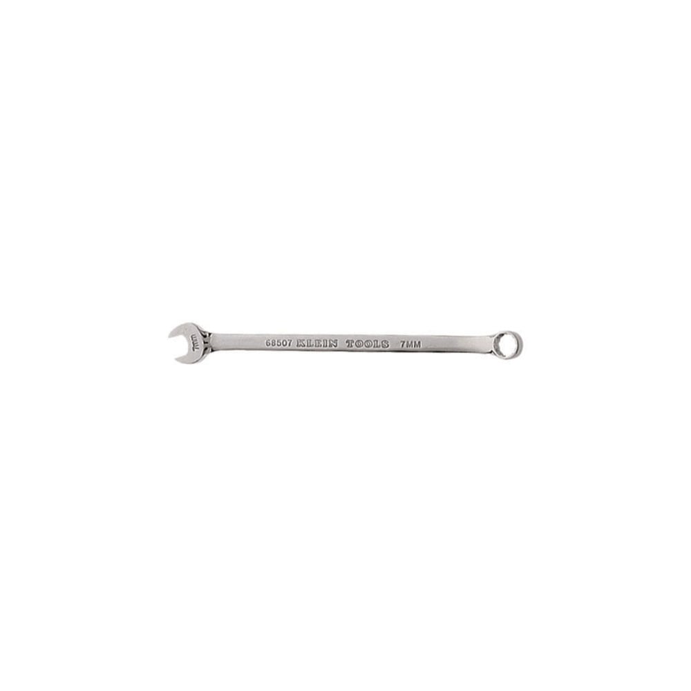 68507 Combination Wrench, 7 mm Wrench, 12 Points, 15 deg Offset, 5-1/8 in OAL, Forged Alloy Steel, Polished Chrome/Nickel Plated