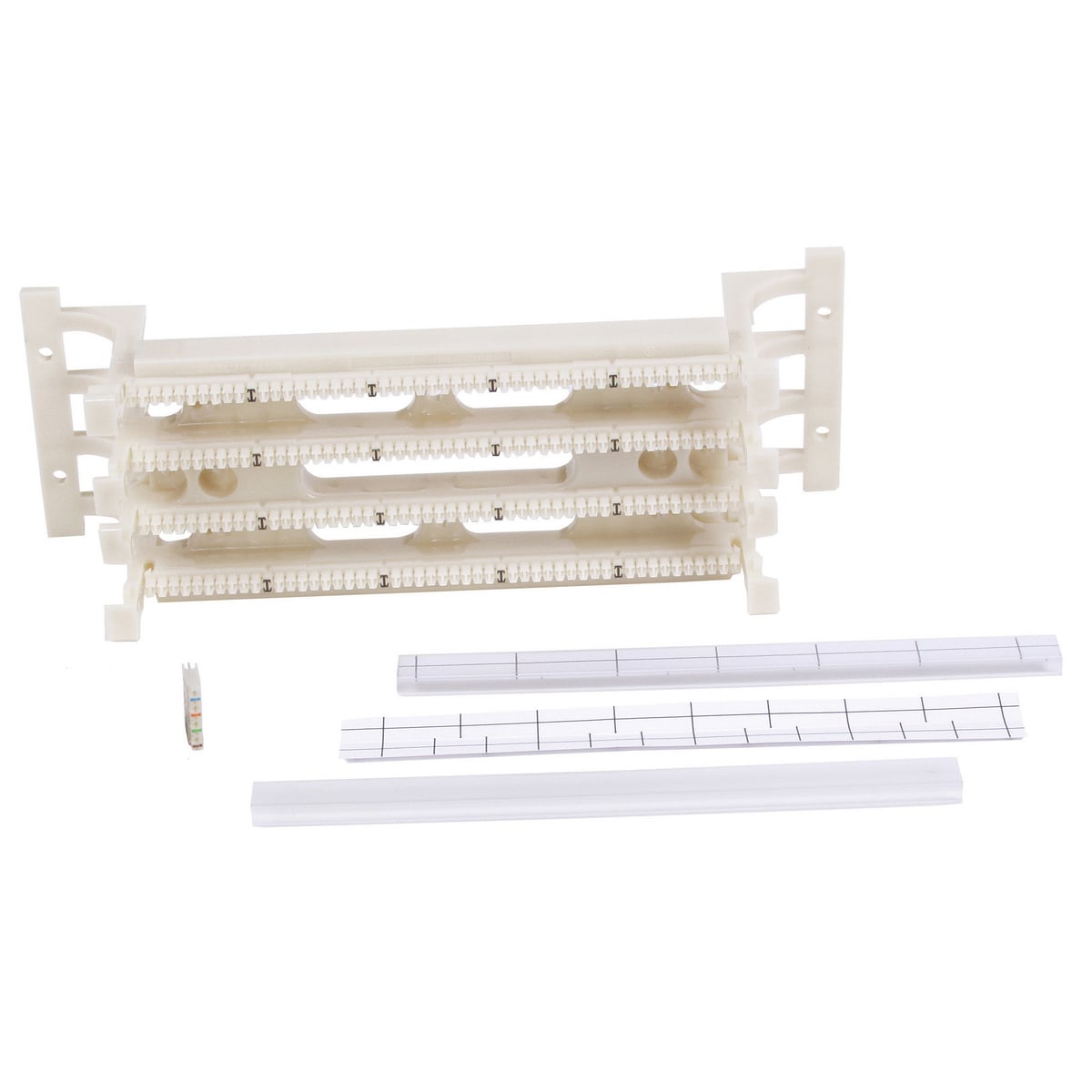 110BLK100FTK4 Field Termination Kit, 110 Style Block, 26 to 22 AWG Wire Gauge, 100 Pair Count, Cat 5e, White