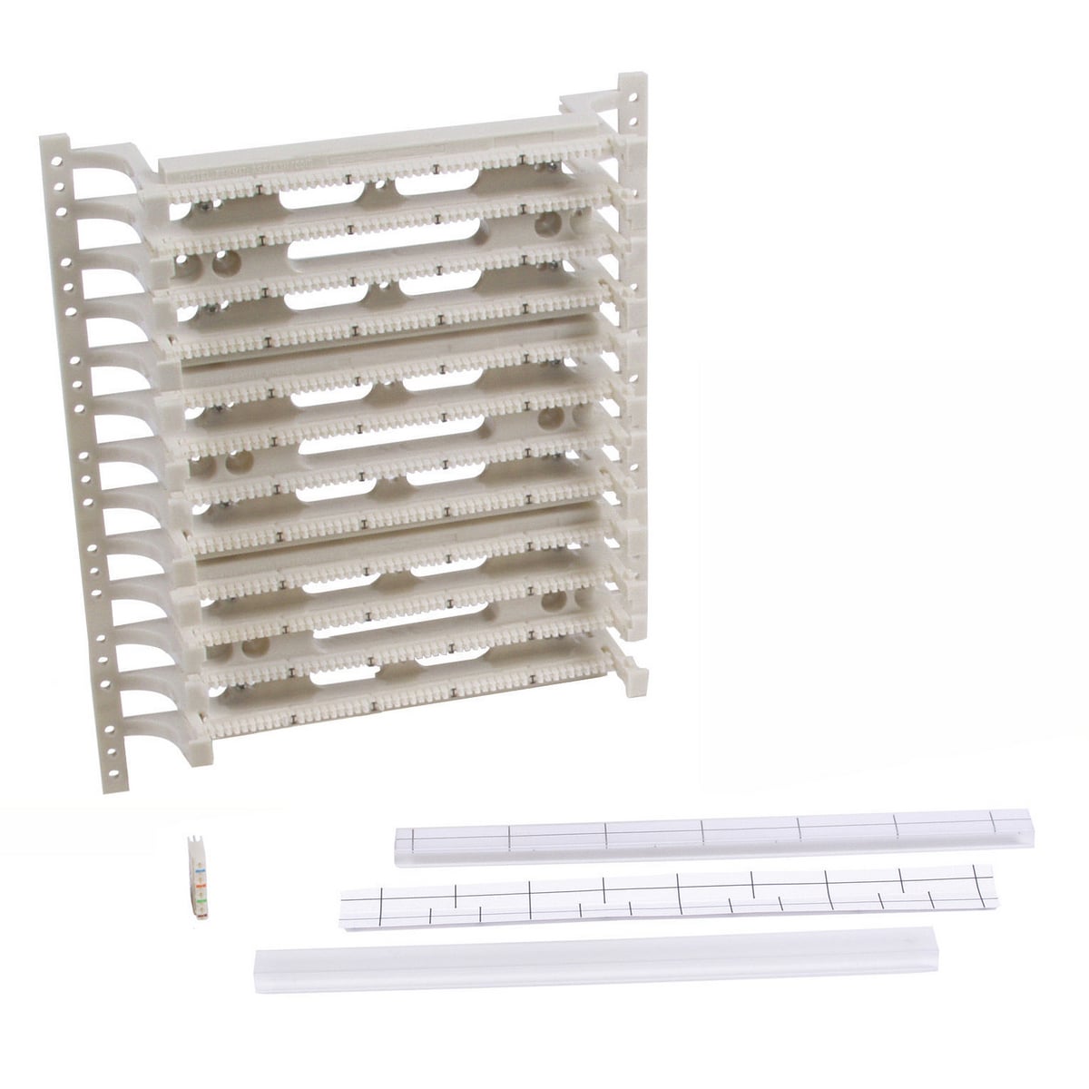 110 System, Field Termination Kit, 4 Pair Connectors, 300 Pair, Black