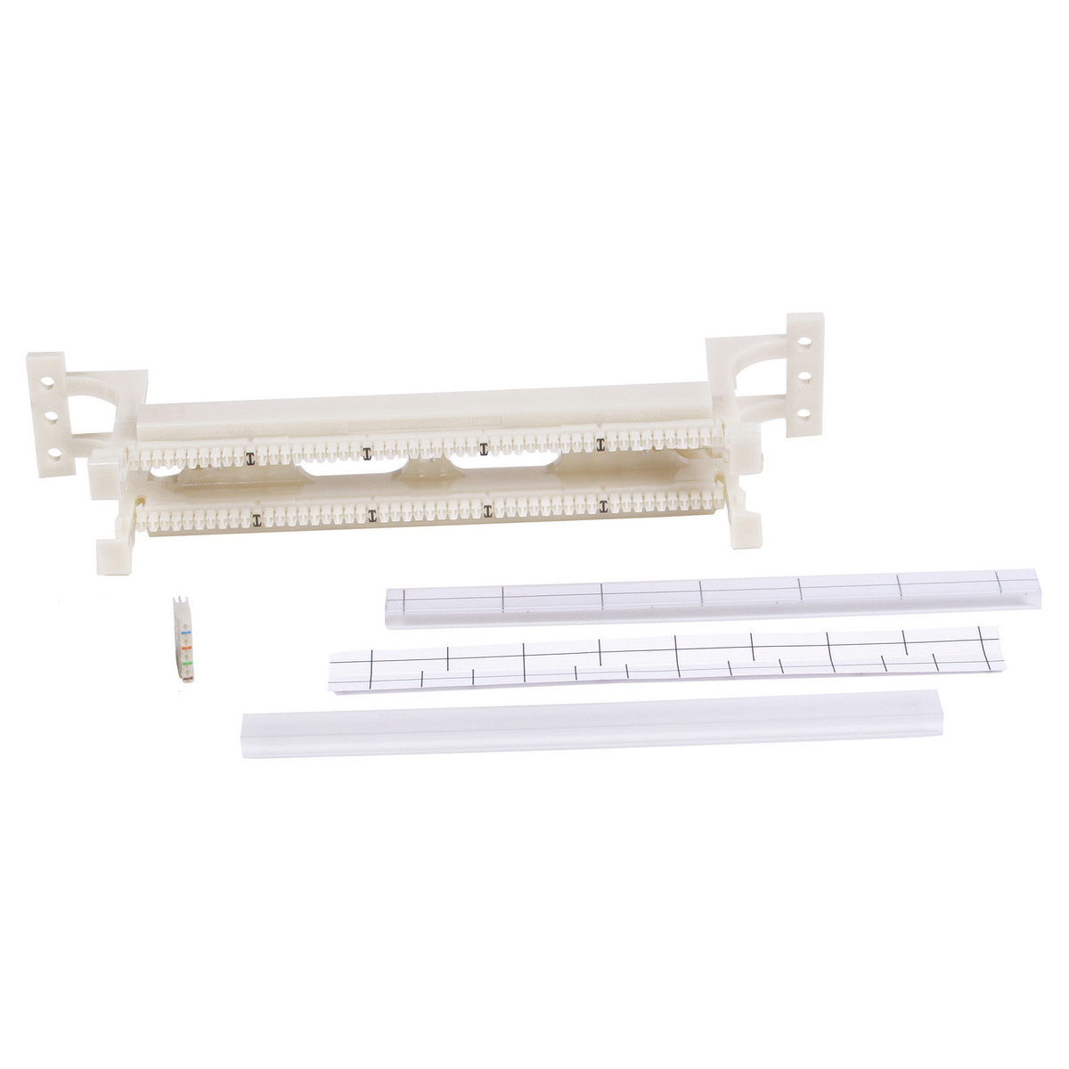 110 System, Field Termination Kit, 5 Pair Connectors, 50 Pair, Black