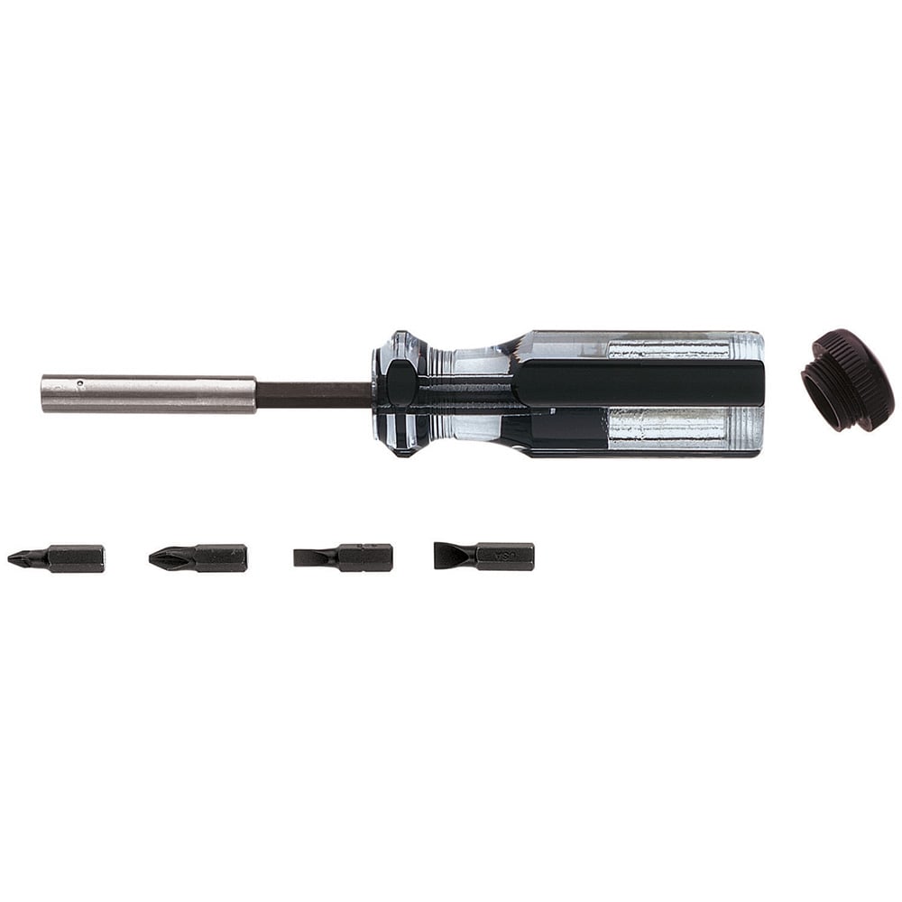 Multi-Bit Magnetic Screwdriver, Ph, Sl Bits, 5-Piece