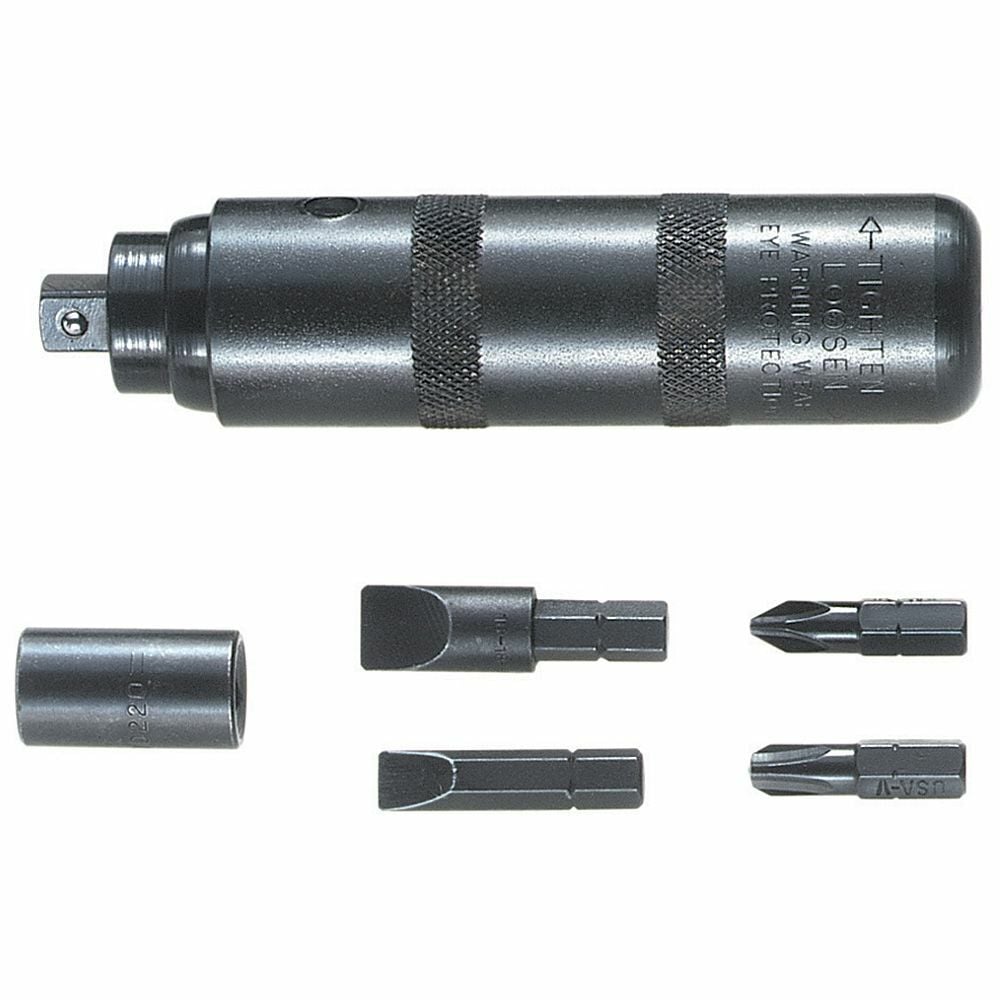 Impact-Driver Screwdriver, Reversible, 6-Piece, Rugged, hand-impact driver turns rusted, frozen, or other stubborn screws, and easily reverses for tightening or loosening screws