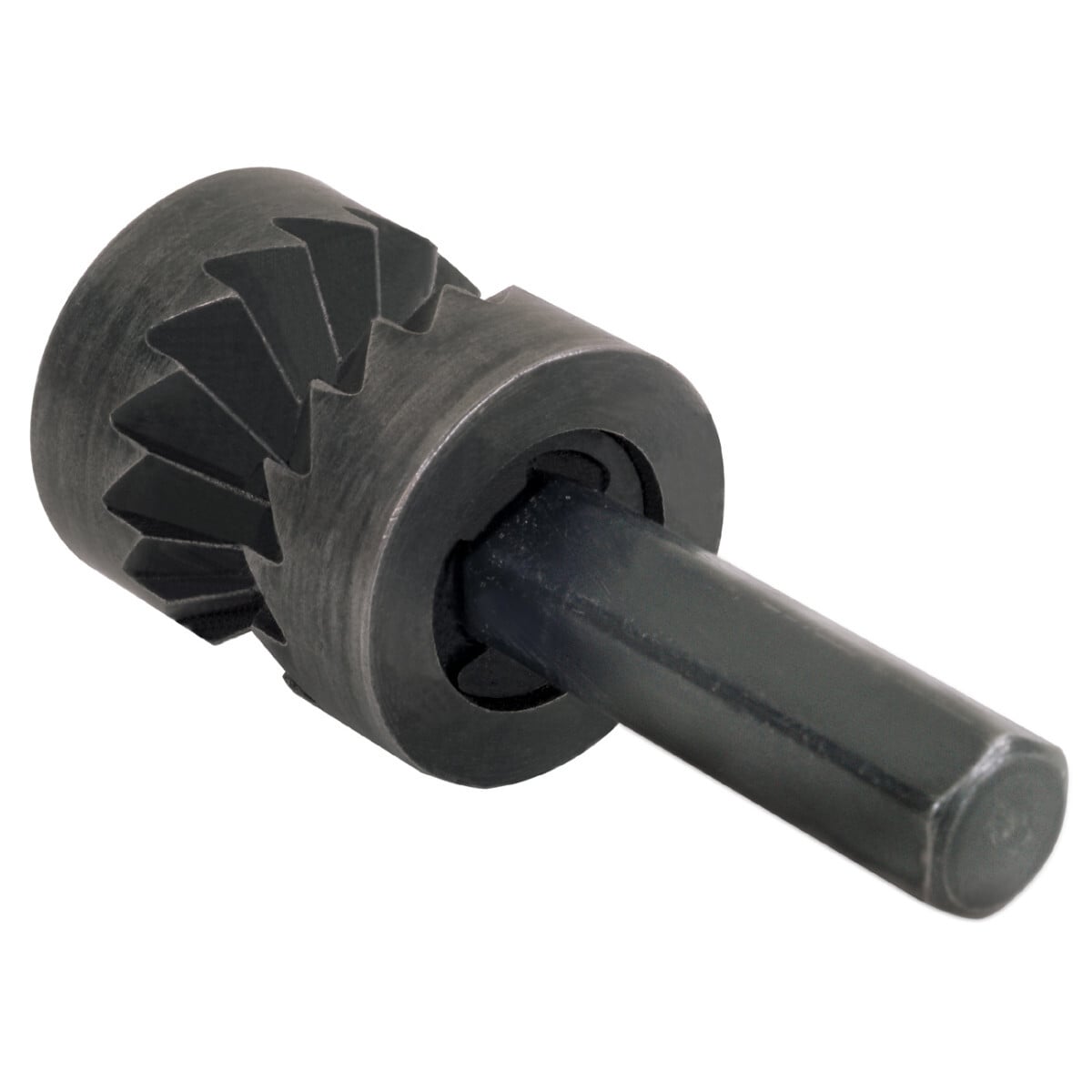 Cleans burrs from both sides of the hole in seconds, saving time and labor.  Works with any hole size or shape 3/4 IN or larger.  Use with existing drills, battery or electric-powered.  Ensures safety, less chance of personnel or equipment being cut on sharp edges.  Patent pending.