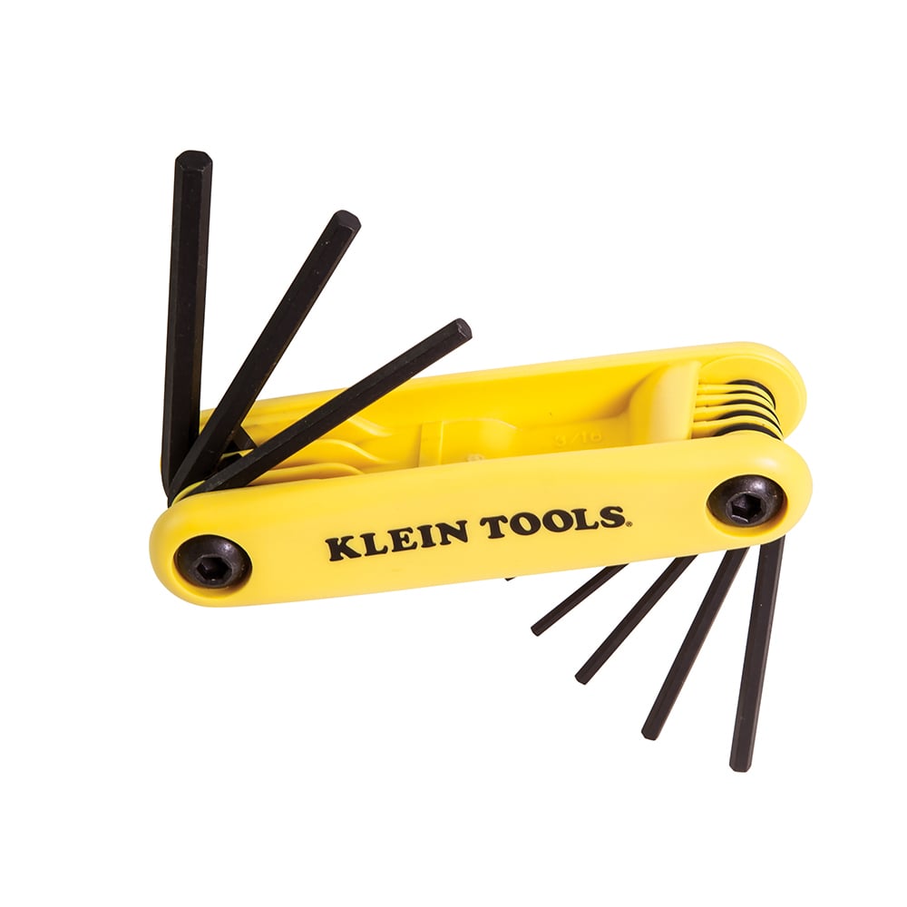 Grip-It Hex Key Set, 9-Key, 3-3/4-Inch Handle, SAE Sizes