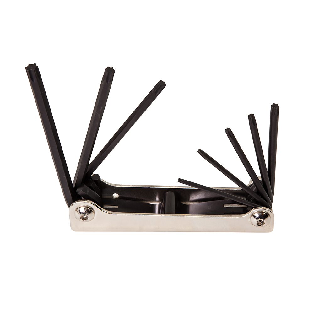 Folding TORX Key Set, 7-Key, SAE Sizes