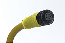 MIC 6P FP 6FT. 90D #22 BRD PVC