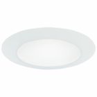 6" Trim Albalite Lens White Trim with Frosted Albalite Lens