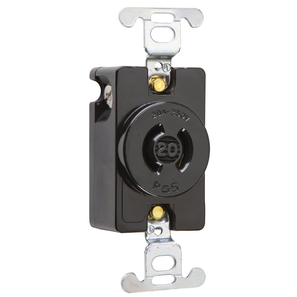 Receptacle Single 20amp 250volt Turnlok