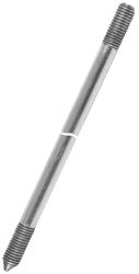 Ground Rod,Galvan,Sectional,10 FT LEN,3/4 IN Nominal Diameter,CU CT