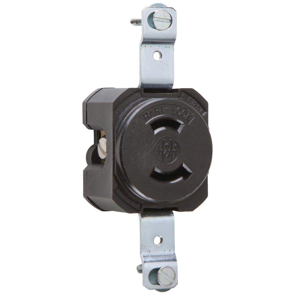 Receptacle Single 15amp 125volt Turnlok