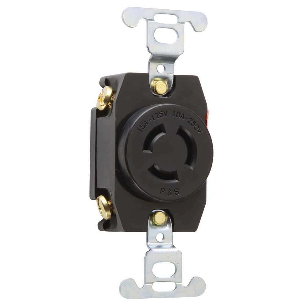Receptacle Single 15amp 125volt 10amp 250volt Turnlok