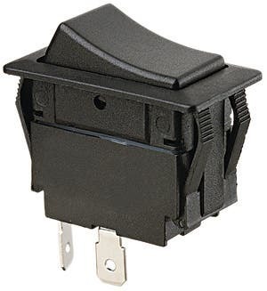 IDEAL, Rocker Switch, Full-Size, On-Off, Voltage Rating: 125, 227 VAC, Amperage Rating: 20, 15 AMP, Action: SPST, Number Of Poles: 1, Connection: Spade, 2 Terminals, Size: 1.700 IN Length X 0.970 IN Weight X 190 IN Height, Mounting: 0.830 IN X 1.450 IN Hole, Operating Temperature: 32 To 185 DEG F, Hp Rating: 2 HP At 110 To 250 VAC, Panel Thickness: 0.125 IN