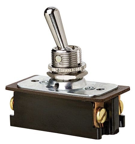 IDEAL, Toggle Switch, Extra Heavy-Duty, AC/DC, On-Off, Voltage Rating: 125, 227 VAC, Amperage Rating: 20, 10 AMP, Number Of Poles: 2, Action: DPST, Connection: Screw, 4 Terminals, Actuator: Toggle, Size: 290 IN Length X 1 IN Width X 0.900 IN Height, Hp Rating: 1-1/2 HP At 125 To 250 VAC