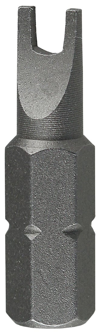 Insert Bit, #8 tip size, Spanner tip type, 1 in. overall length, Hex shank shape, 1/4 in. shank size, #8 screw size