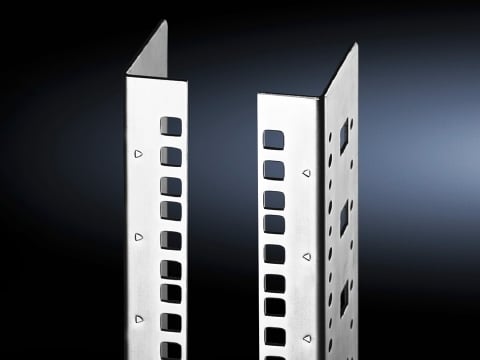 Mounting angles, 482.6 mm (19Zoll), for TS, L-shaped mounting angle