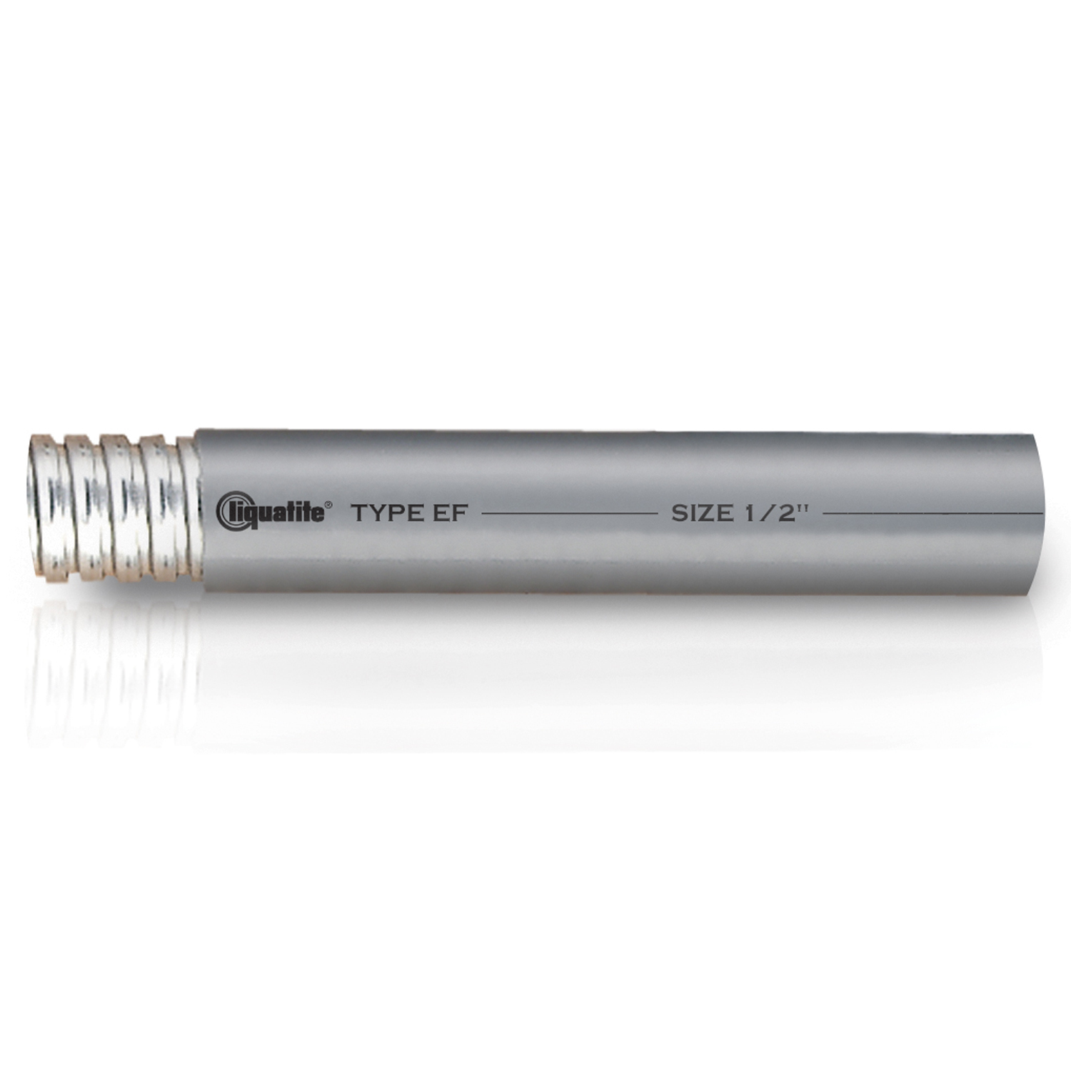EF 15 GRAY 1 1/2IN 50FT CTN. This non-UL flexible liquidtight conduit is a competitive grade version of our type LT designed for a variety of installations requiring motion, vibration and bending. It offers good mechanical and moisture protection to enclosed conductors.