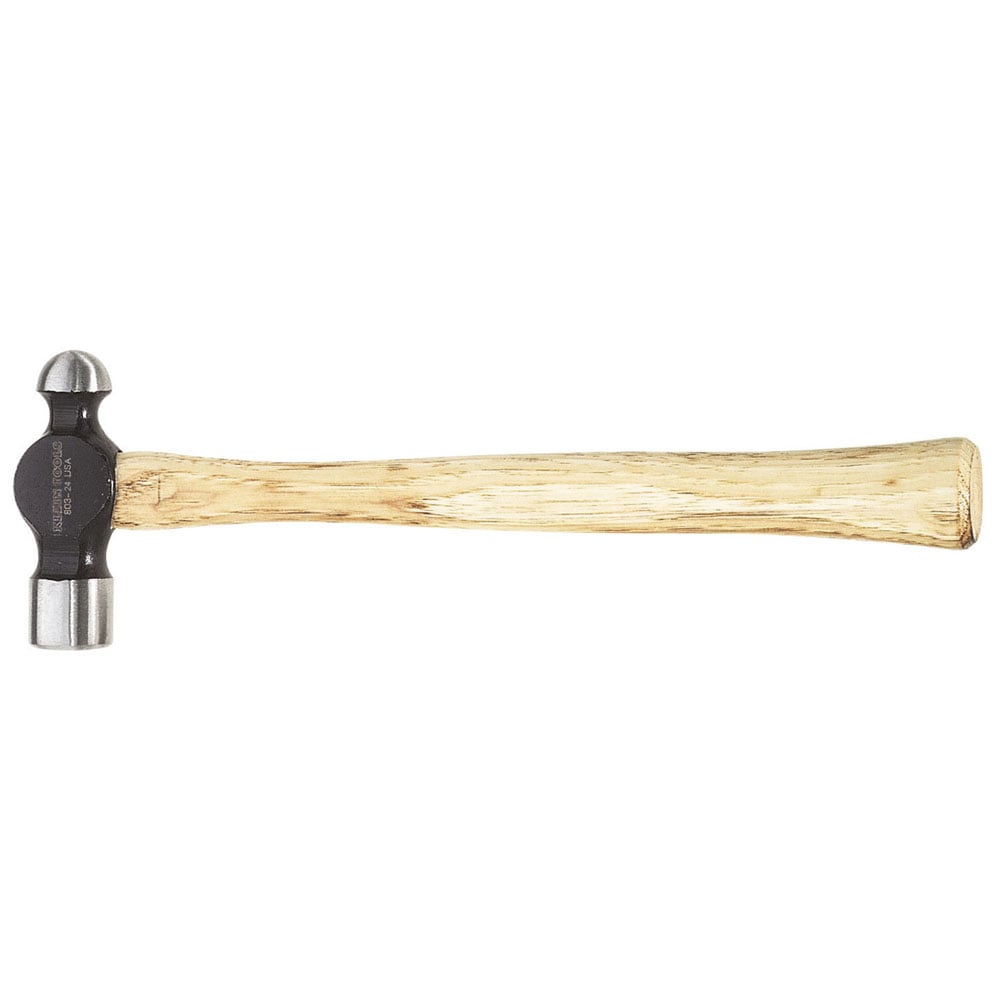 Ball Peen Hammer Hickory 15-Inch, Ball Peen Hammer with forged high-carbon steel head is hardened for additional durability