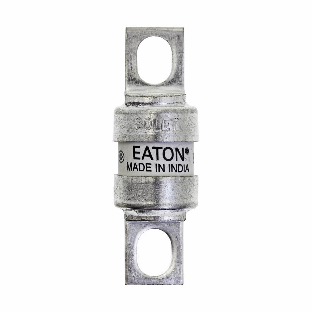 Eaton Bussmann series high speed British standard fuse, 80A, 280 VAC/150 VDC (UL), Class aR, 200 kA RMS Sym., Breaking capacity 200 kA RMS Sym., 50 kA DC at 150 VDC