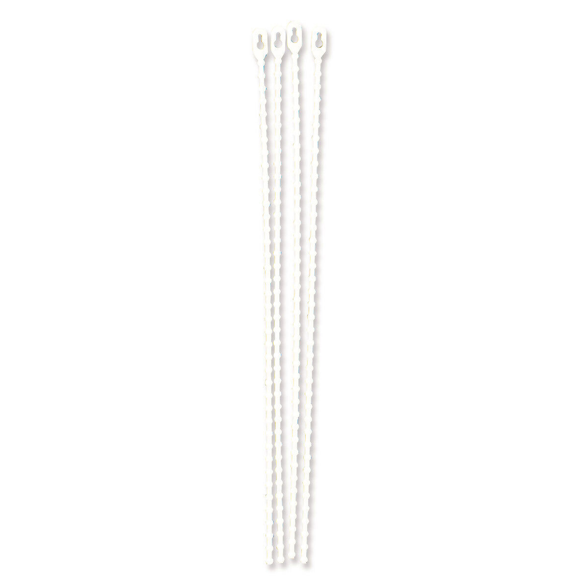 REUSABLE BEADED TIES 8 INCHES LONG