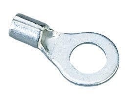 IDEAL, Ring Terminal, Bare Ring, Cable Size: 12 - 10 AWG, Stud Size: 10 IN, Number Of Holes: 1, Insulation: Non-Insulated, Material: Tin Plated Brass