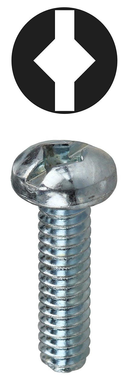 832DS Combination Machine Screw Kit, Steel, Round Head, Slotted/Square Drive, 385 Pieces
