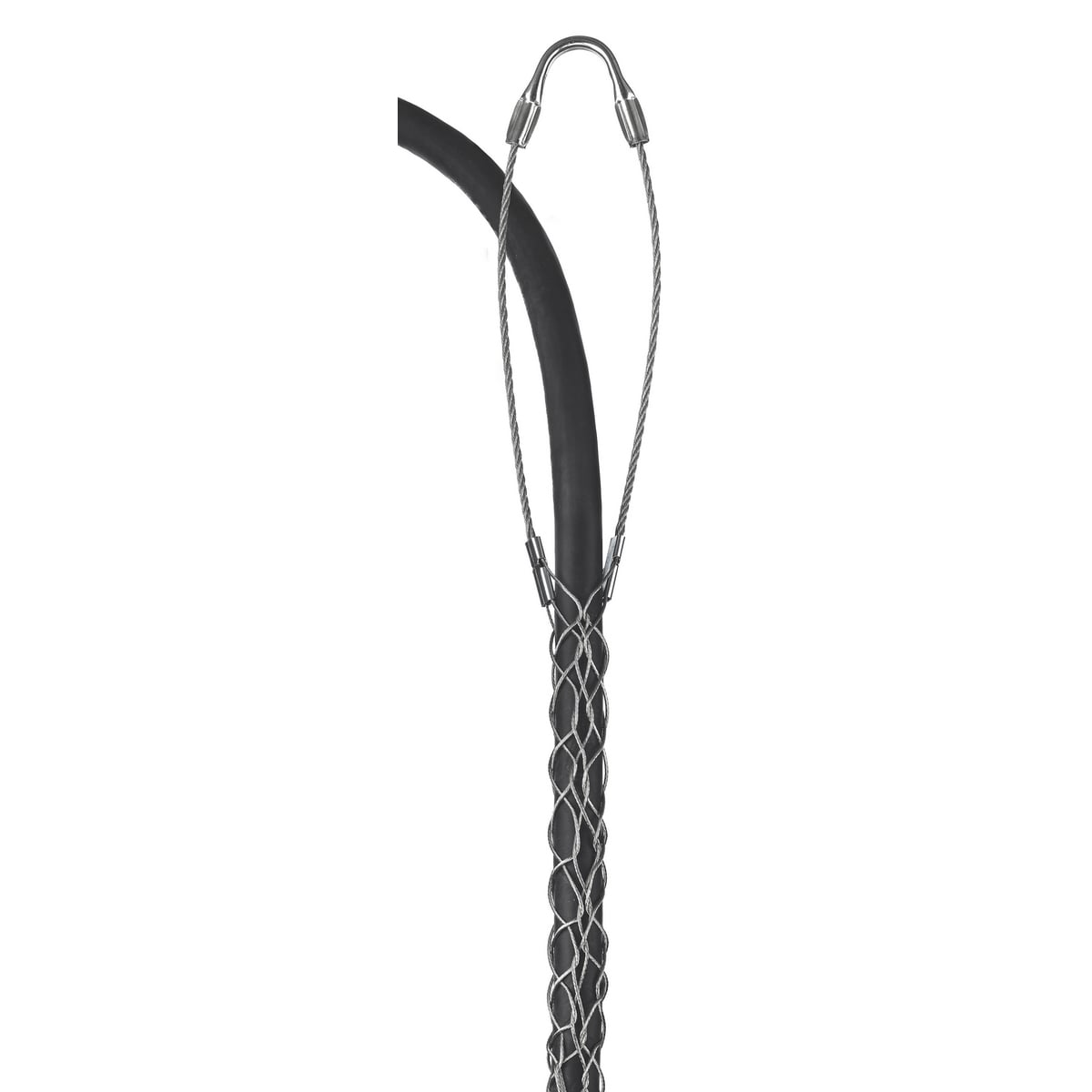 Support Grips, Single Eye, Single Weave, Split Mesh, Lace Closing, Tin-Coated Bronze, 2.00-2.49"