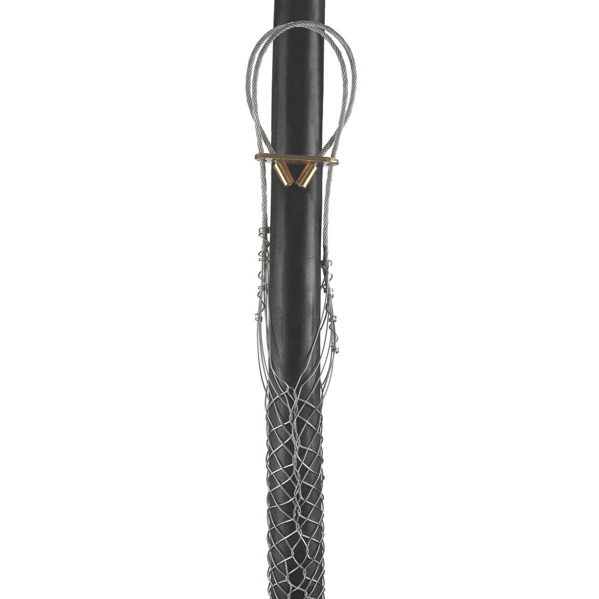 Support Grips, Universal Eye, Single Weave, Split Mesh, Lace Closing, Tin-Coated Bronze, 3.50-3.99"