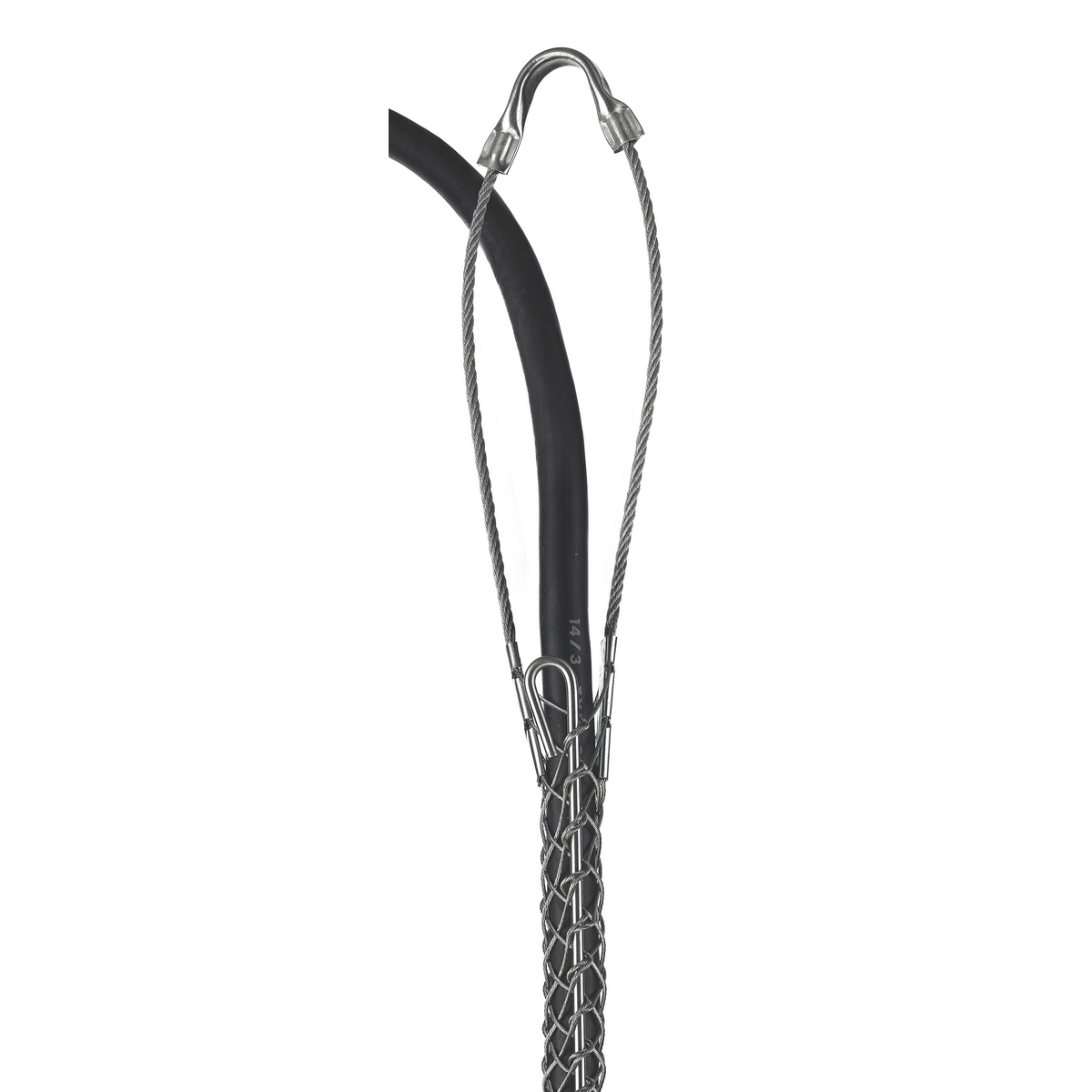 Support Grips, Single Eye, Single Weave, Split Mesh, Rod Closing, Tin-Coated Bronze, 0.63-0.74"