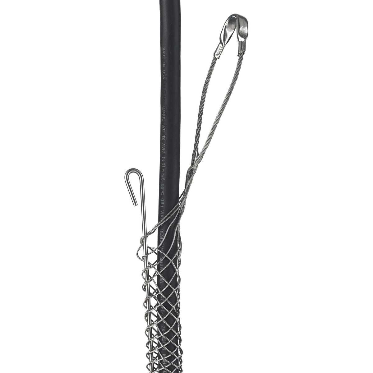 Support Grips, Offset Eye, Single Weave, Split Mesh, Rod Closing, Tin-Coated Bronze, 0.75-0.99"