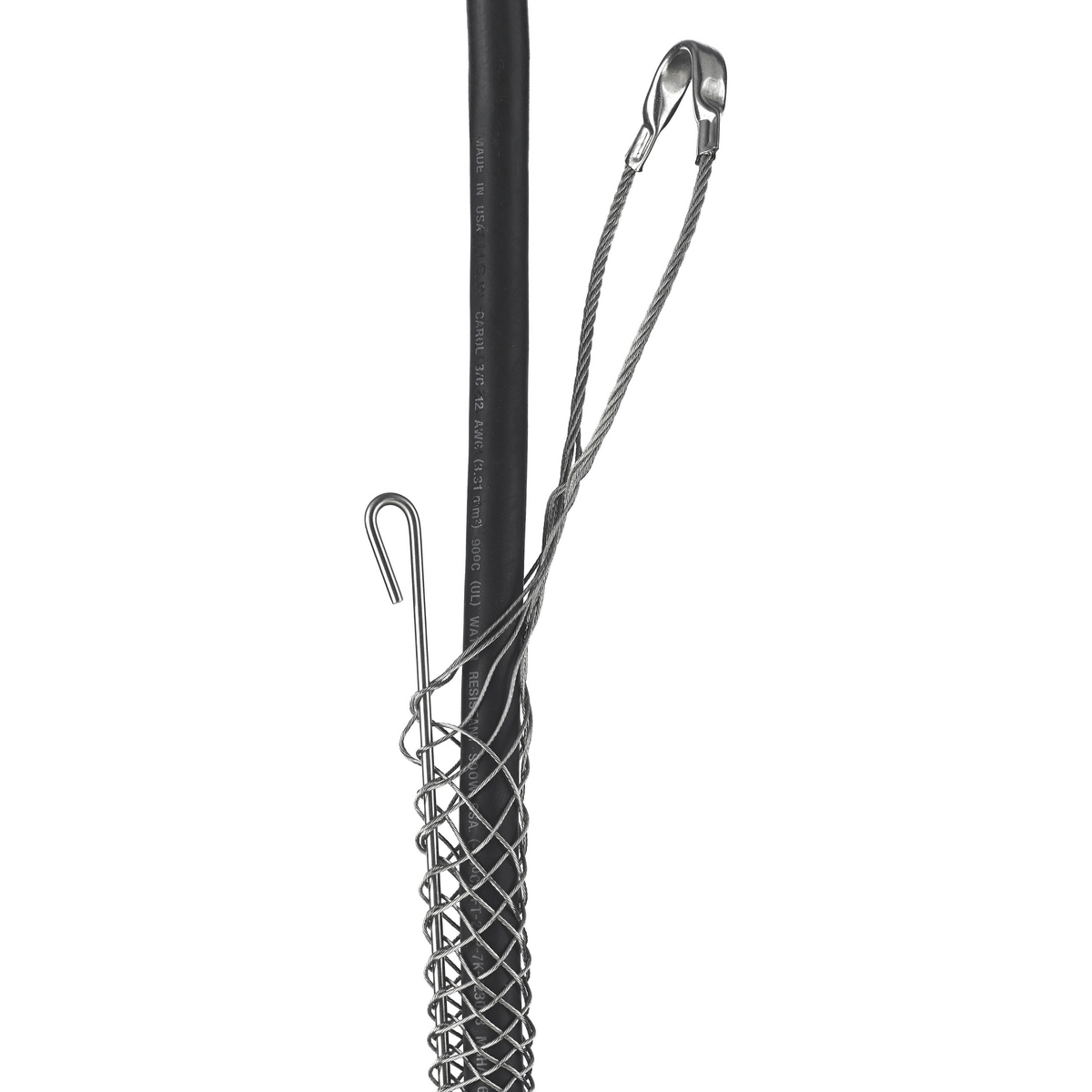 Support Grips, Offset Eye, Single Weave, Split Mesh, Rod Closing, Tin-Coated Bronze, 1.25-1.49"