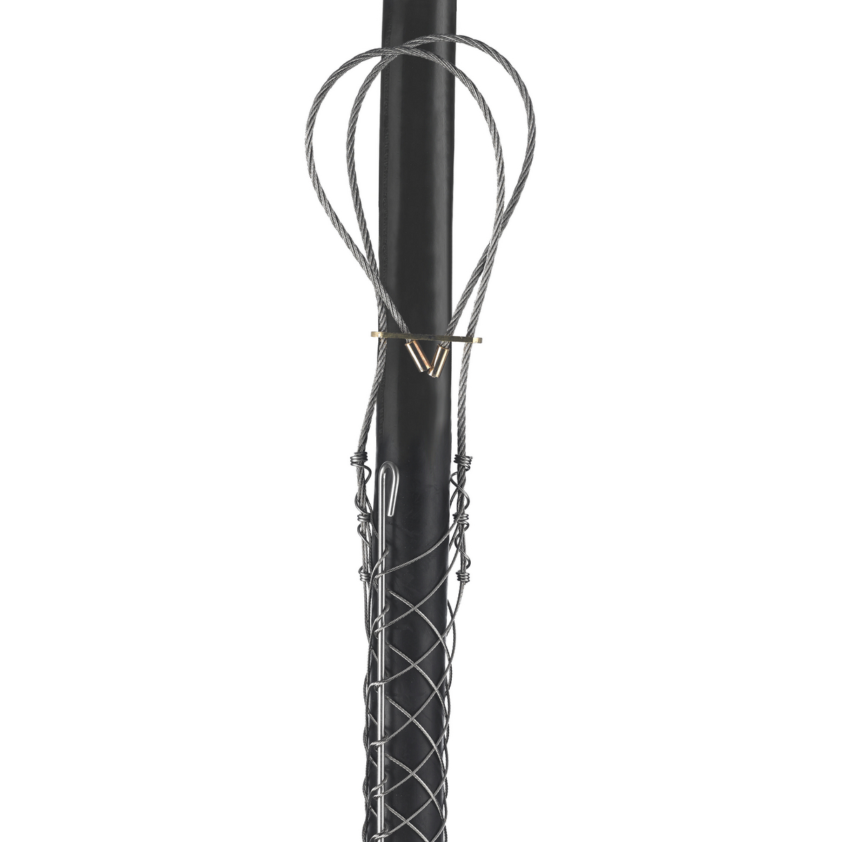 Support Grips, Universal Eye, Split Mesh, Rod Closing, Tin-Coated Bronze, 1.00-1.24"