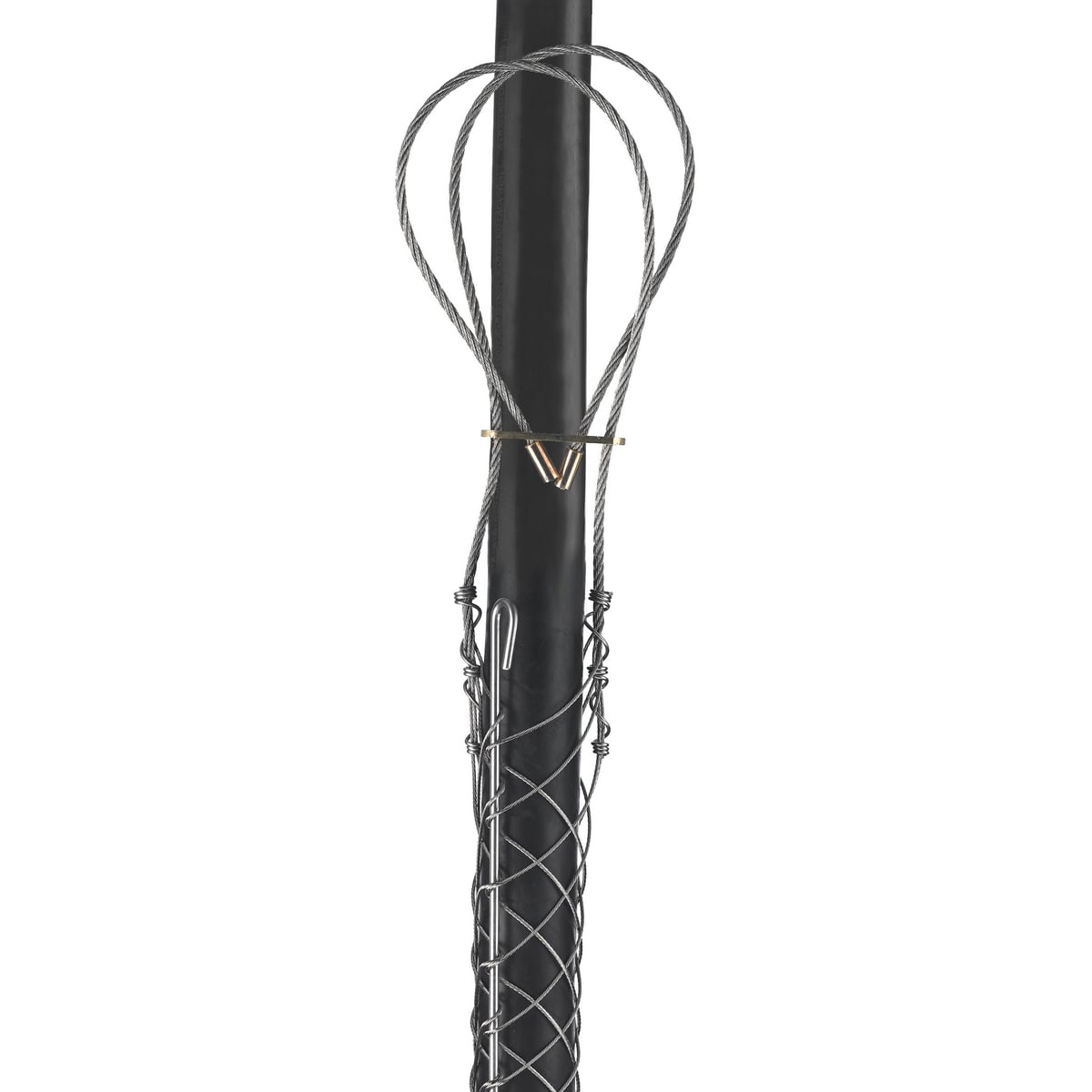 Support Grips, Universal Eye, Split Mesh, Rod Closing, Tin-Coated Bronze, 1.50-1.74"