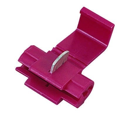 IDEAL, Tap Splice Connector, Size: 22 To 18 AWG, Color: Red, Voltage Rating: 600 V Max, Temperature Rating: 75 DEG C