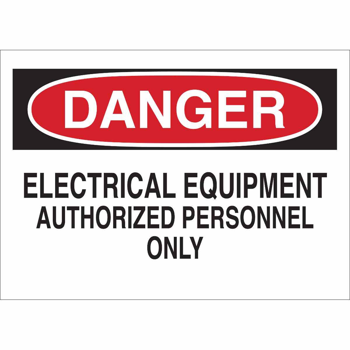 ELECTRICAL HAZARD SIGN