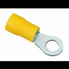 IDEAL, Ring Terminal, Vinyl Ring, Cable Size: 12 - 10 AWG, Stud Size: 10 IN, Number Of Holes: 1, Insulation: Vinyl Insulated, Material: Tin Plated Brass