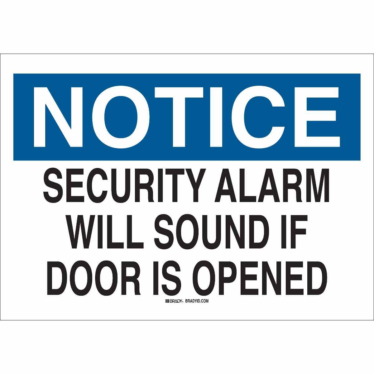 B302-7X10-WK-O-NOT-SECURITY ALARM WILL