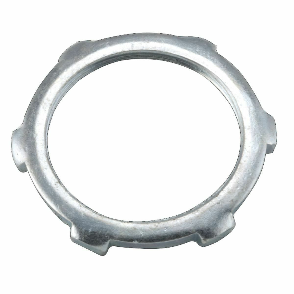 1193 Conduit Locknut, 3/4 in, For Use With IMC/Rigid Conduit, Steel, Electro-Plated Zinc