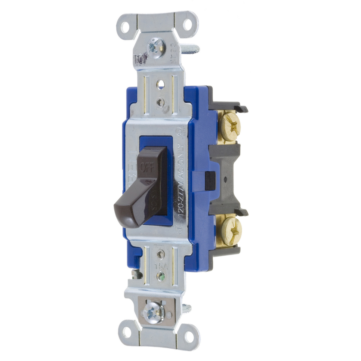 1203B 3-Way General Purpose Heavy Duty Standard Toggle Switch, 120 to 277 V AC, 15 A, 4155 W Power Rating, 2-Position Contact