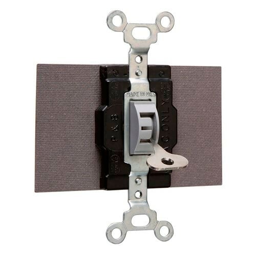 Double Pole, Double Throw Switch, 15 amps, 120/277 volts, Locking.
