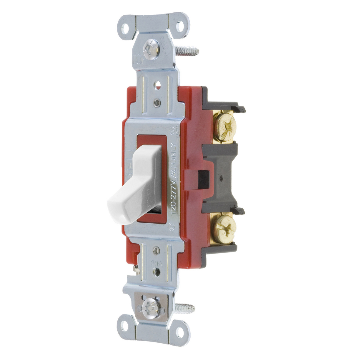 Switches and Lighting Controls, Hubbell- PRO Series, Toggle Switches, General Purpose AC, Four Way, 20A 120/277V AC, Back and Side Wired, White
