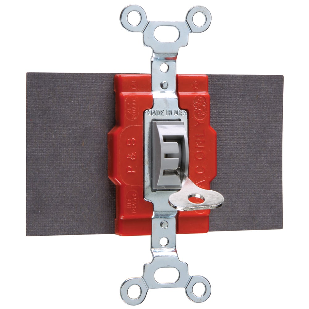 Double Pole, Double Throw Switch, 20 amps, 120/277 volts, Locking.