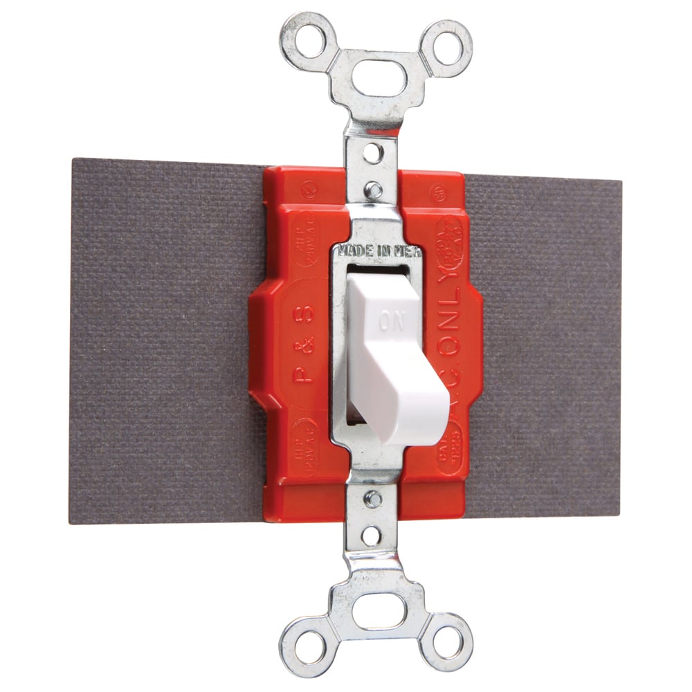 Double Pole, Double Throw Switch, 20 amps, 120/277 volts, White.