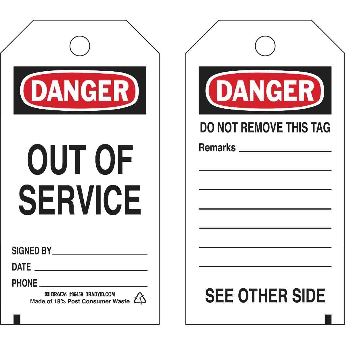 TAG B851 5.75X3 BK/RD/WH 2SD 1-FLAP 10PK