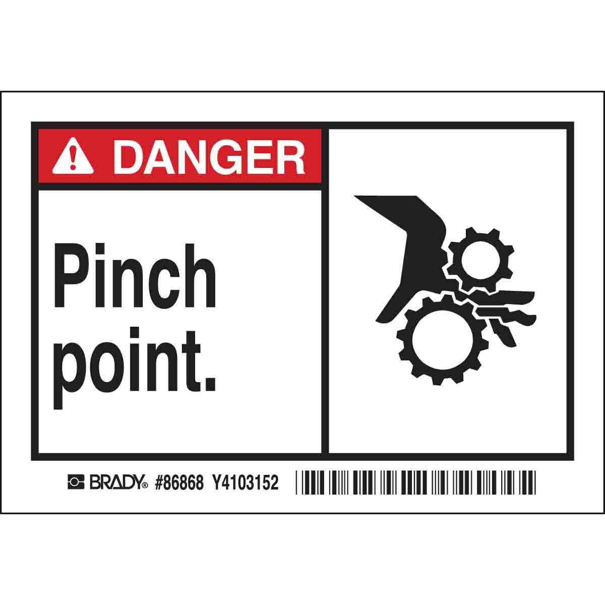 B302 3.5X5 RED/BLK/WHT OEM 5/PK