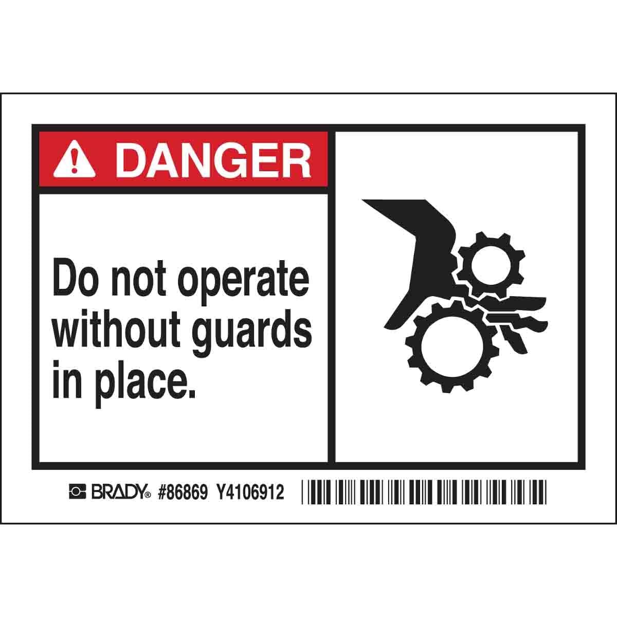 B302-3.5X5-WG-O-5/PK-DAN-DO NOT OPERATE