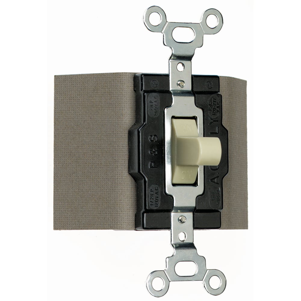 Single Pole, Double Throw Manual Momentary Control Switch, 15 amps, 120/277 volts, Ivory.