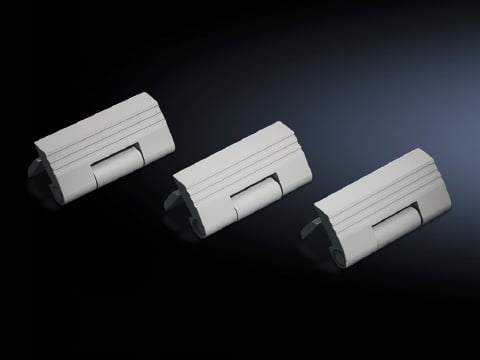 Hinges, for side panel, screw-fastened, sheet steel